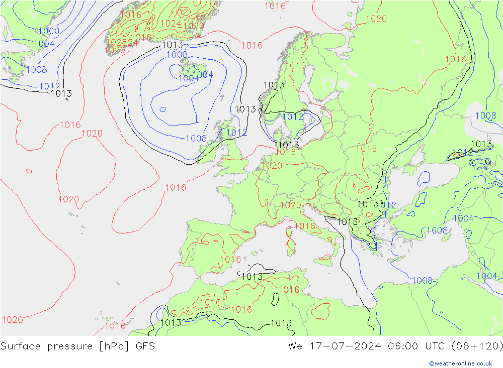 GFS: wo 17.07.2024 06 UTC
