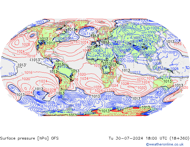 GFS: 星期二 30.07.2024 18 UTC
