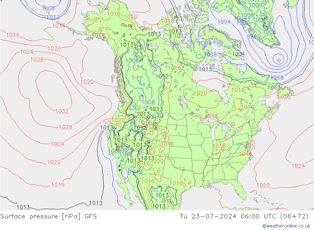 GFS: di 23.07.2024 06 UTC