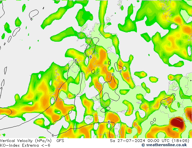 Convection-Index GFS Sa 27.07.2024 00 UTC