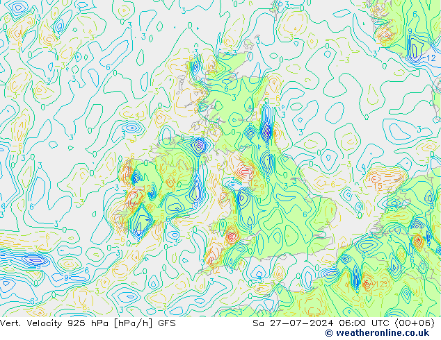 Vert. Velocity 925 hPa GFS Sa 27.07.2024 06 UTC