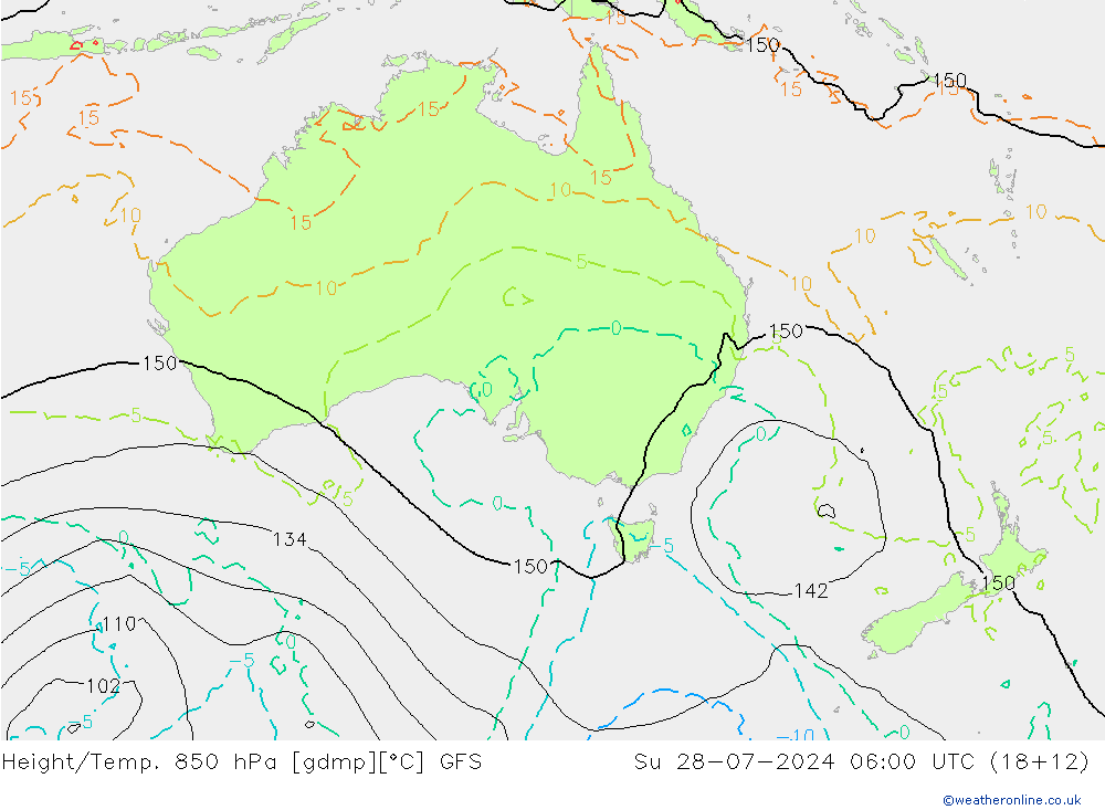 Z500/Regen(+SLP)/Z850 GFS zo 28.07.2024 06 UTC