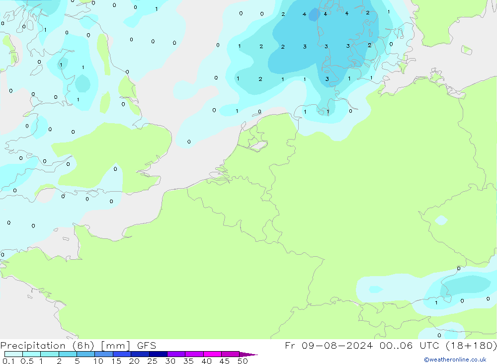 Z500/Regen(+SLP)/Z850 GFS vr 09.08.2024 06 UTC