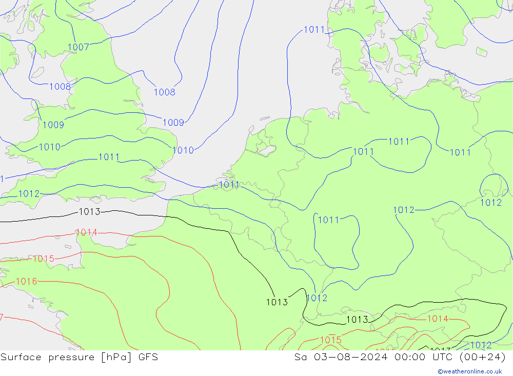 GFS: za 03.08.2024 00 UTC