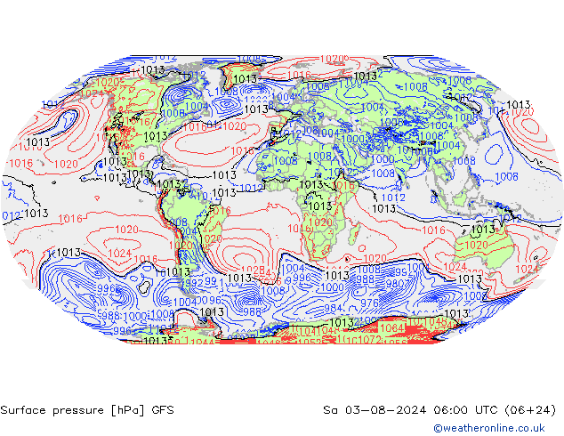 GFS: 星期六 03.08.2024 06 UTC