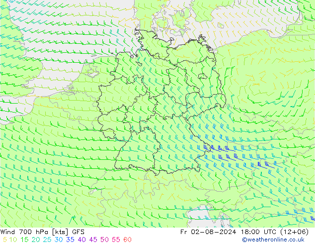 Wind 700 hPa GFS vr 02.08.2024 18 UTC