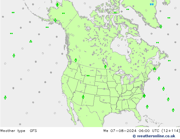 Weermodel GFS wo 07.08.2024 06 UTC