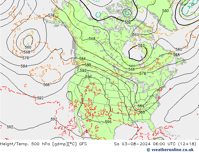 GFS: za 03.08.2024 06 UTC