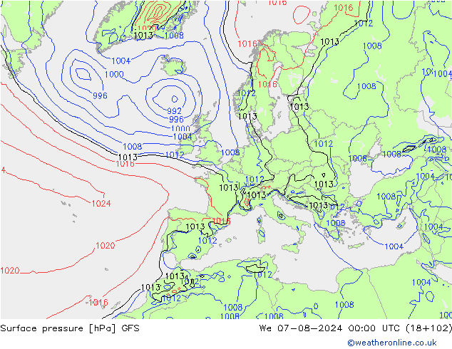 GFS: wo 07.08.2024 00 UTC