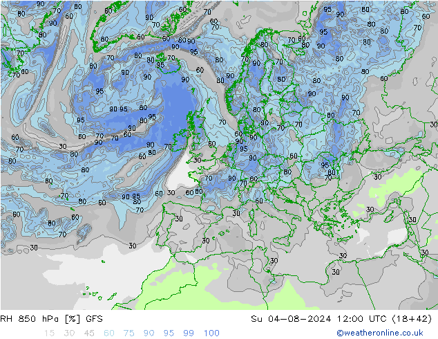 RV 850 hPa GFS zo 04.08.2024 12 UTC