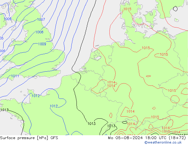 GFS: ma 05.08.2024 18 UTC