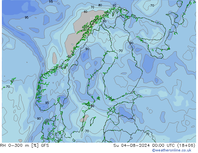 RV 0-300 m GFS zo 04.08.2024 00 UTC