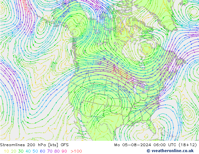 风 200 hPa GFS 星期一 05.08.2024 06 UTC