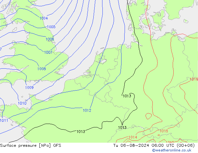 GFS: di 06.08.2024 06 UTC