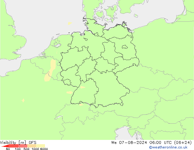 Zicht GFS wo 07.08.2024 06 UTC