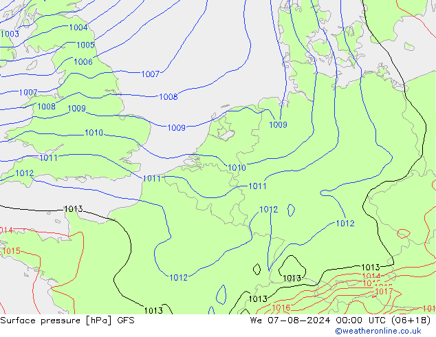 GFS: wo 07.08.2024 00 UTC