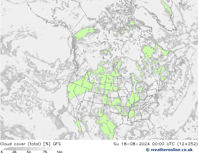 云 (总) GFS 星期日 18.08.2024 00 UTC