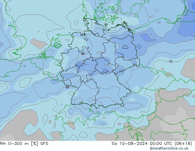 RV 0-300 m GFS za 10.08.2024 00 UTC