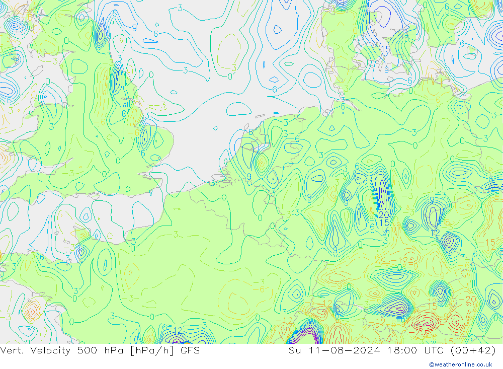 Vert. snelheid 500 hPa GFS zo 11.08.2024 18 UTC