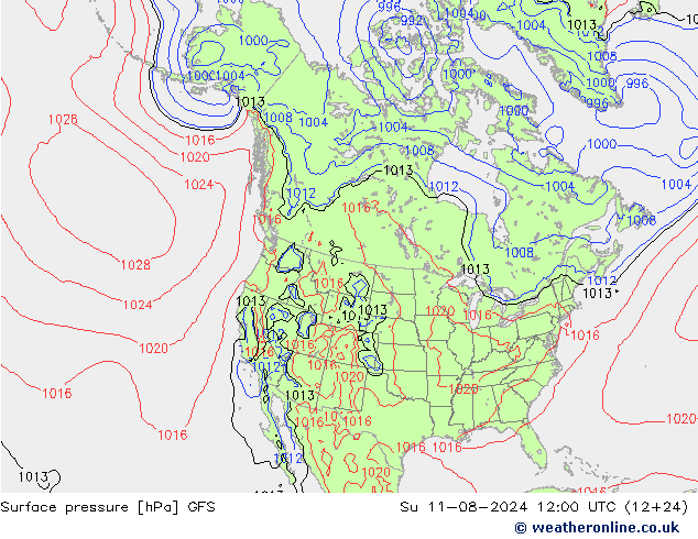 GFS: zo 11.08.2024 12 UTC