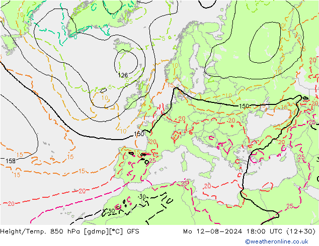 GFS: ma 12.08.2024 18 UTC