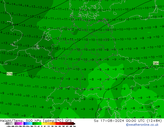 Z500/Regen(+SLP)/Z850 GFS za 17.08.2024 00 UTC