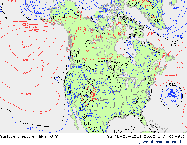 GFS: 星期日 18.08.2024 00 UTC