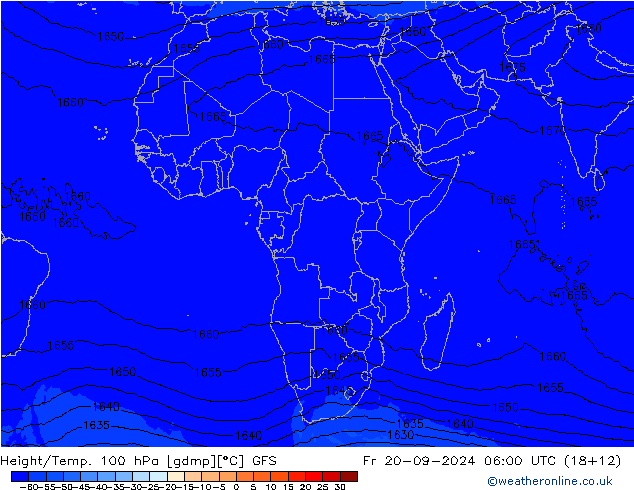 Height/Temp. 100 hPa GFS Sex 20.09.2024 06 UTC