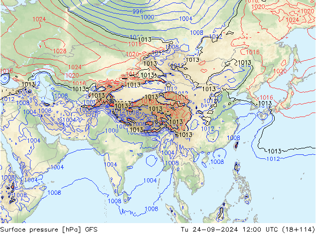 GFS: Di 24.09.2024 12 UTC