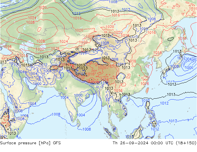 GFS: чт 26.09.2024 00 UTC