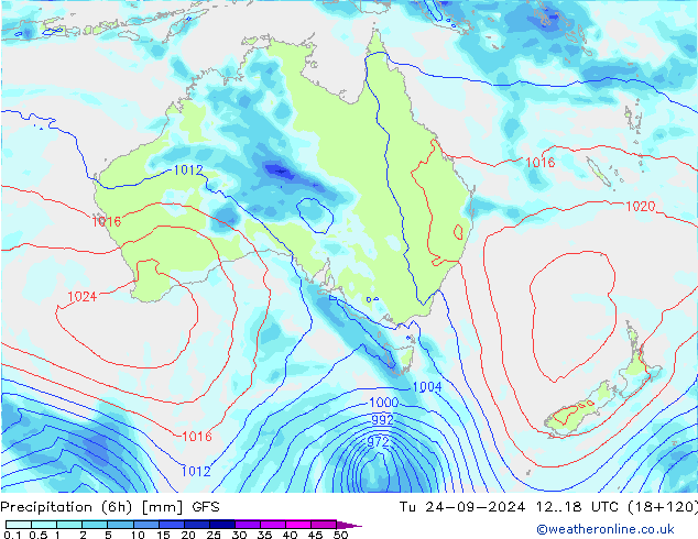 opad (6h) GFS wrzesień 2024