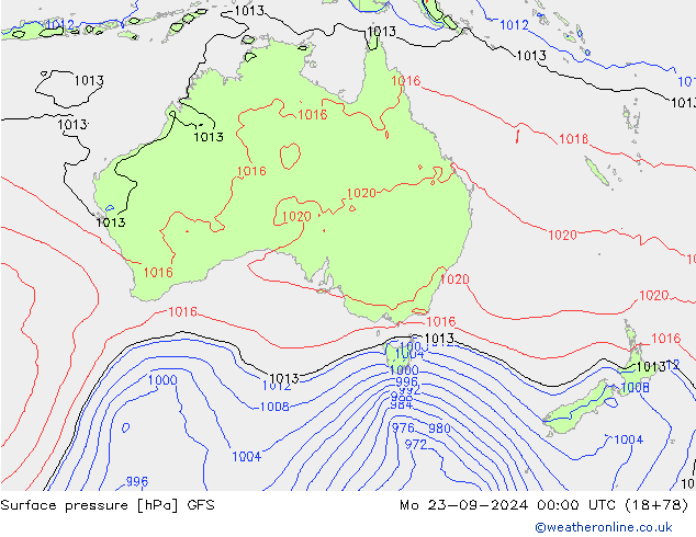 GFS: lun 23.09.2024 00 UTC