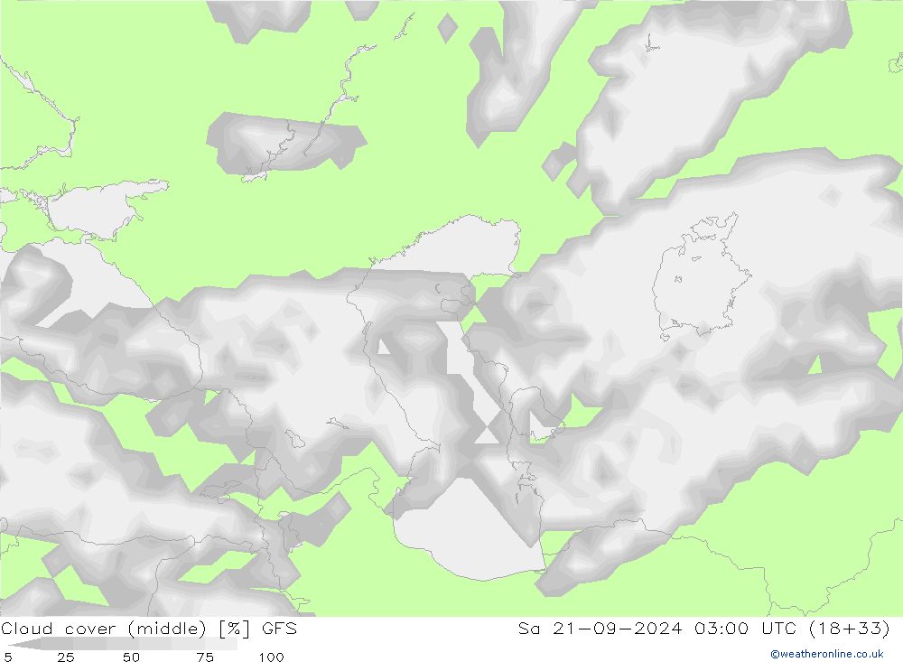 nuvens (médio) GFS Sáb 21.09.2024 03 UTC