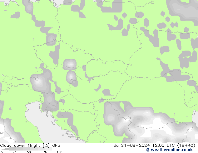 Bulutlar (yüksek) GFS Cts 21.09.2024 12 UTC