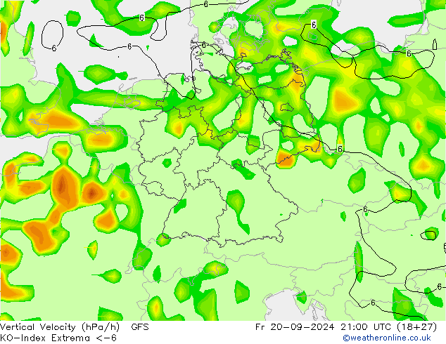 Convection-Index GFS  20.09.2024 21 UTC