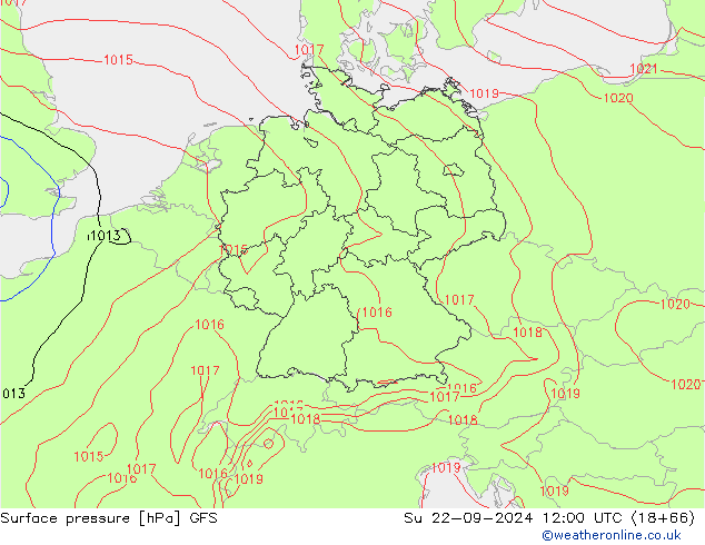 GFS: Su 22.09.2024 12 UTC