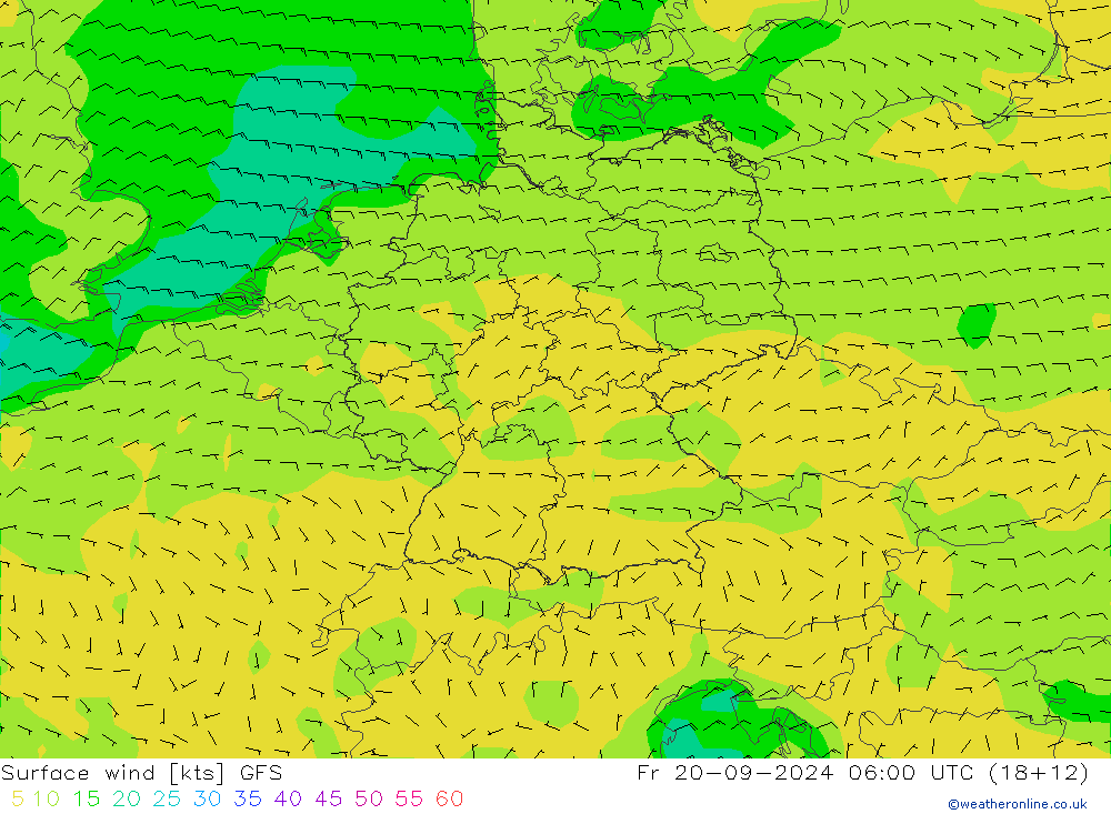  10 m GFS  20.09.2024 06 UTC