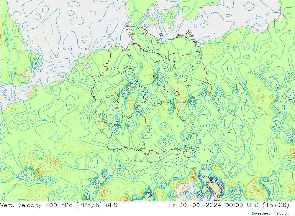 Vert. Velocity 700 hPa GFS September 2024