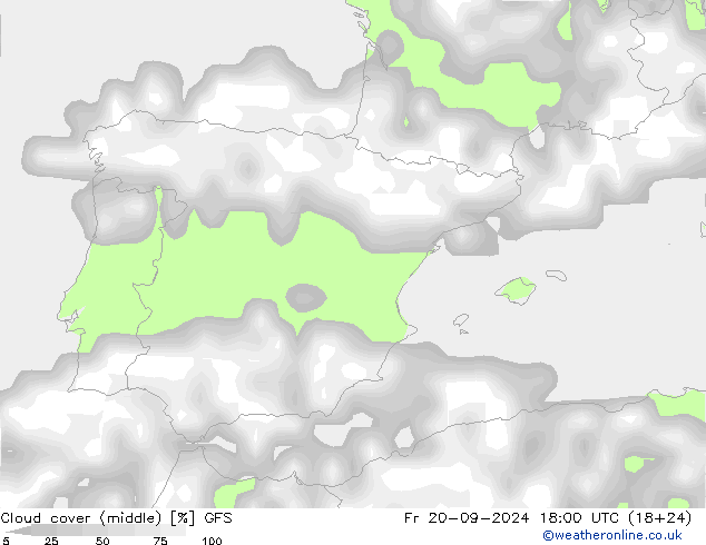 nuvens (médio) GFS Sex 20.09.2024 18 UTC