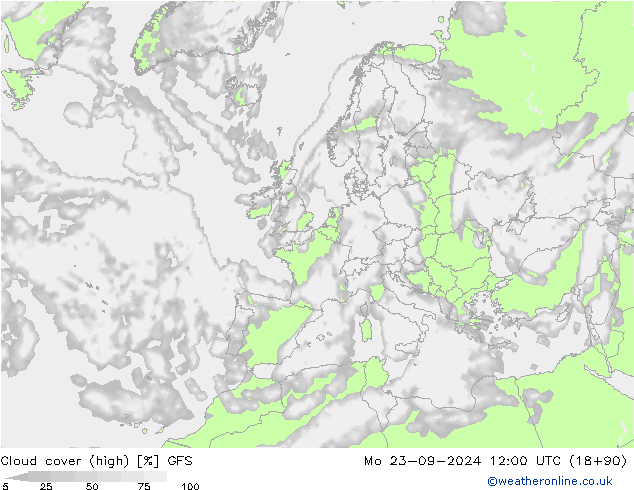 nuvens (high) GFS Seg 23.09.2024 12 UTC