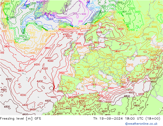 Donma Seviyesi GFS Per 19.09.2024 18 UTC