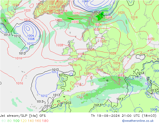 Polarjet/Bodendruck GFS Do 19.09.2024 21 UTC