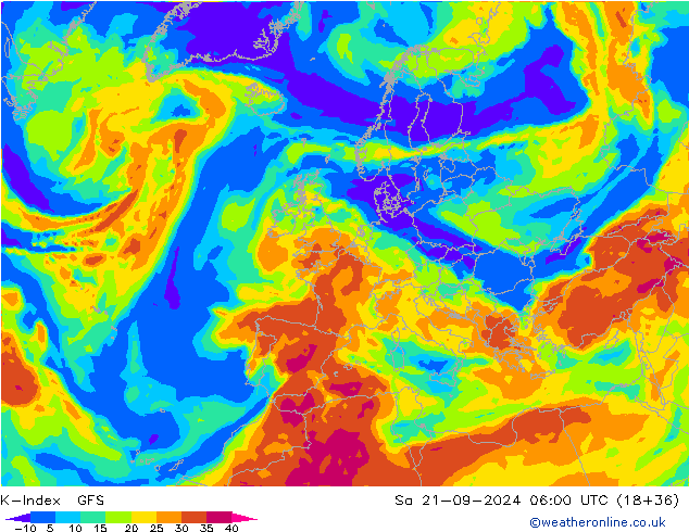 K-İndeksi GFS Cts 21.09.2024 06 UTC