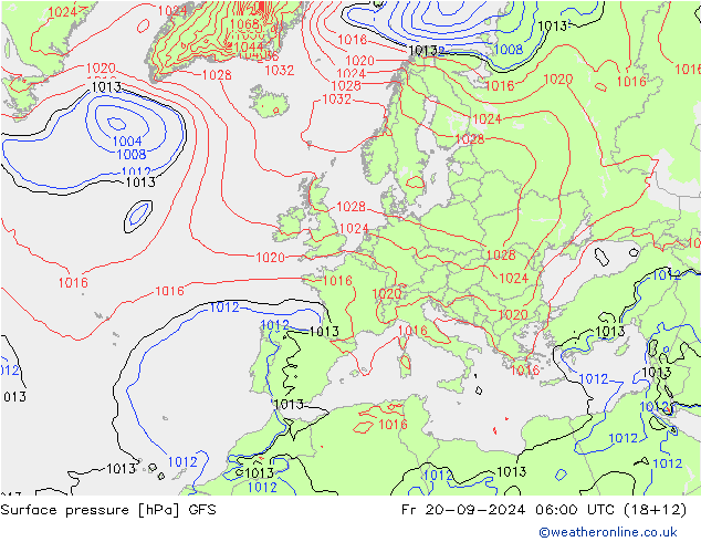 GFS: vie 20.09.2024 06 UTC