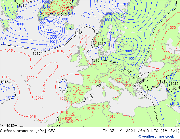 GFS: gio 03.10.2024 06 UTC