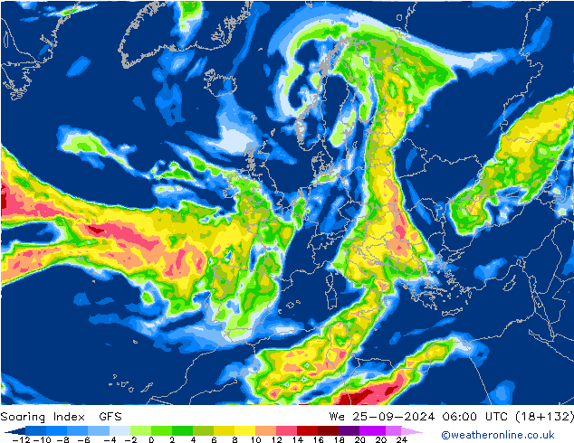 Soaring Index GFS We 25.09.2024 06 UTC