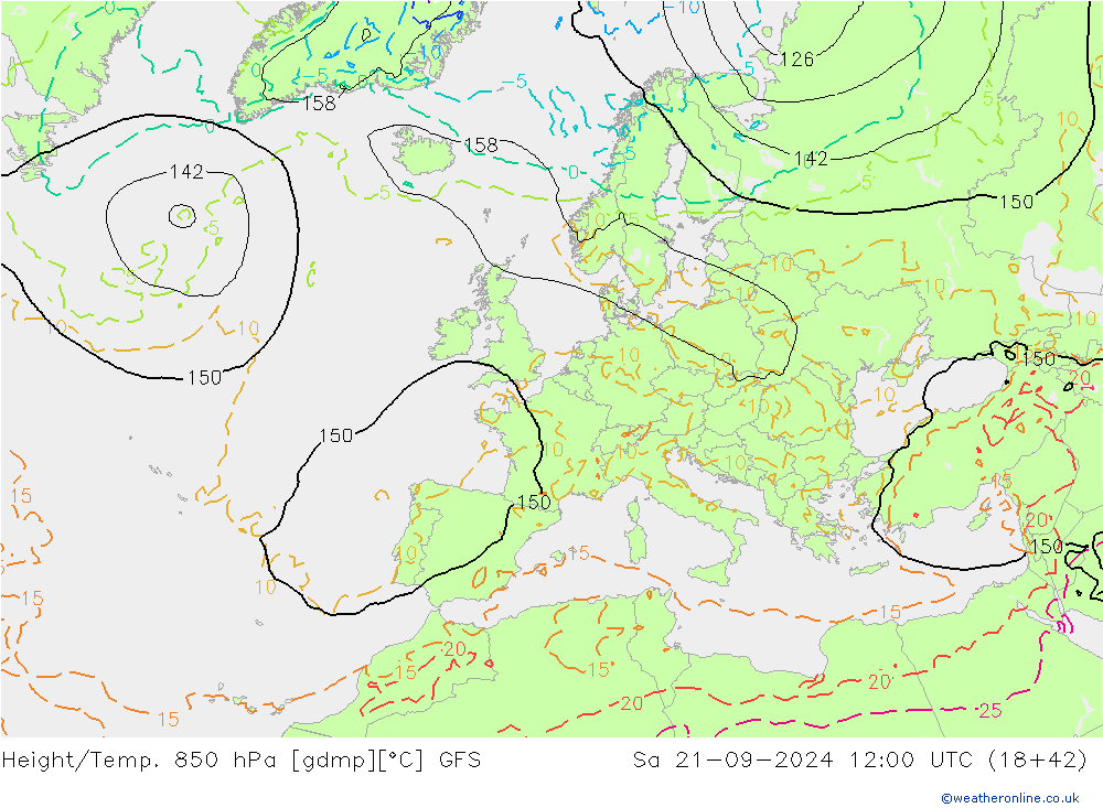 Z500/Rain (+SLP)/Z850 GFS So 21.09.2024 12 UTC