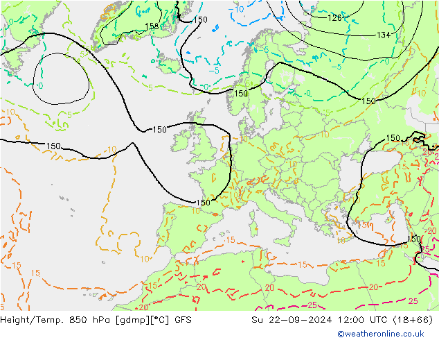 GFS: So 22.09.2024 12 UTC