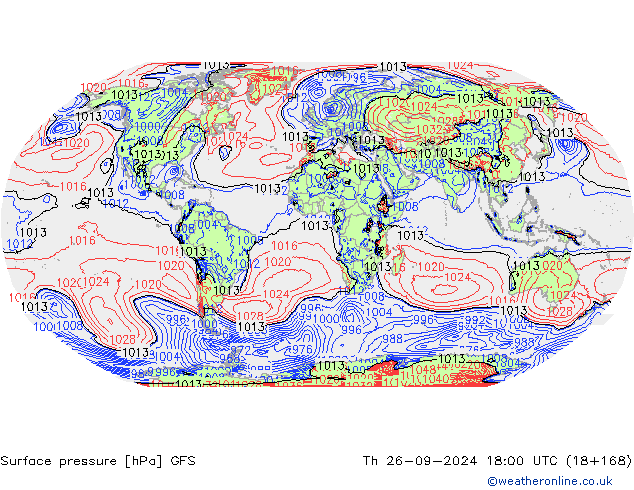 ciśnienie GFS czw. 26.09.2024 18 UTC