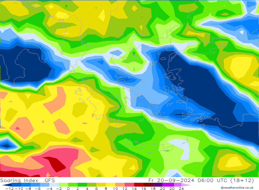 Soaring Index GFS Fr 20.09.2024 06 UTC